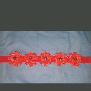 Red Bow Dog Collar Size L New Neck 18-26 In Nwt